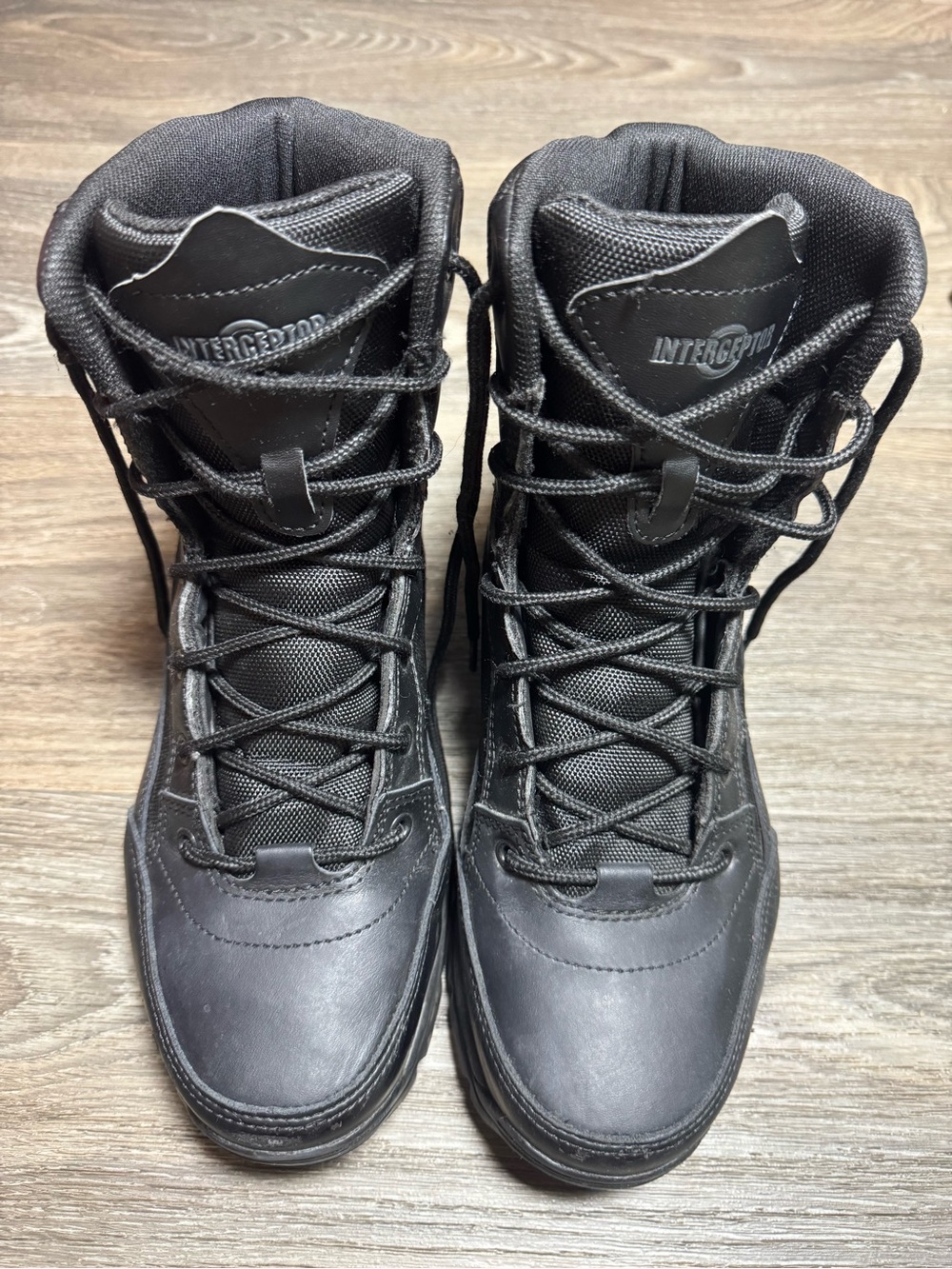 Interceptor Men's Force Steel Toe Tactical Work Boots in black